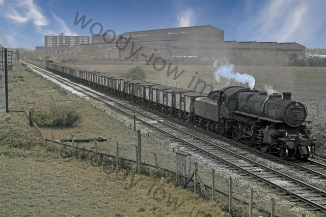 BBC0561 STEAM Train no 43048 at Baguley , Cheshire in 1965 print