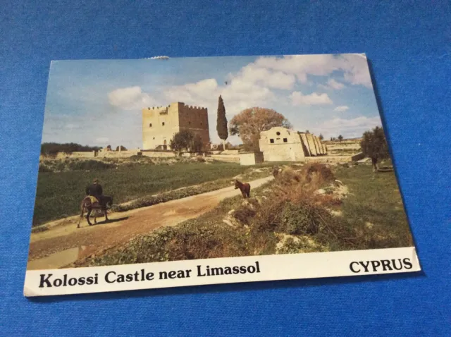 Kolossi Castle, Near Limassol , Cyprus Postcard - Freepost Uk