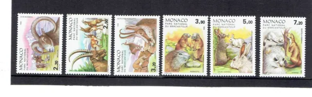 Monaco 1986. Mammals Set of 6, SG1772-1777, UnMounted Mint