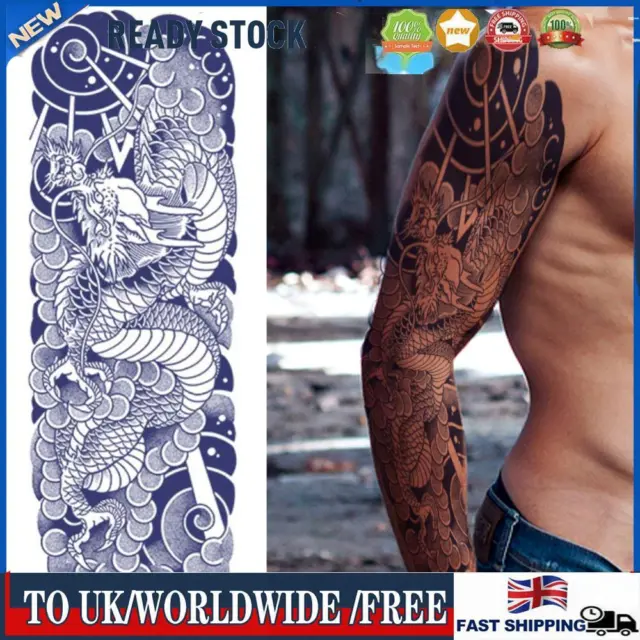 Juice Ink Tattoos Animal Body Arm Fake Tattoo for Men Women Party (155x460cm)