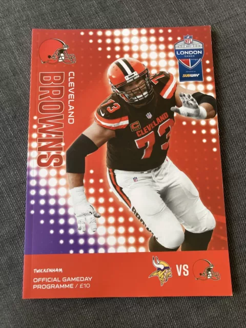 Cleveland Browns Minnesota Vikings 2017 Official NFL London Programme