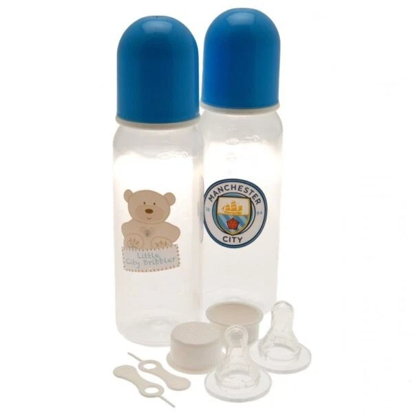 2 botellas de alimentación Manchester City FC