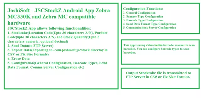 JSCStockZ Stocktake Software for Zebra Motorola Symbol MC330K Android L#1291