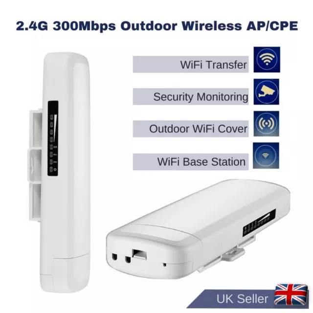 CPE Wifi Internet Signal Booster Long Range Wireless Extender Bridge 300Mbps