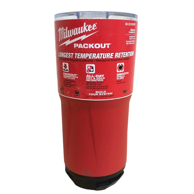 Vaso Milwaukee PACKOUT 20 OZ - 48-22-8392R - LEER COMPLETO