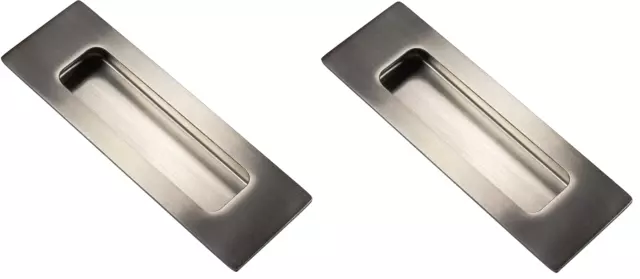 2x Acceso Shell Acero Inox Cuadrado Manija De Puerta Corrediza 120x40 MM Para