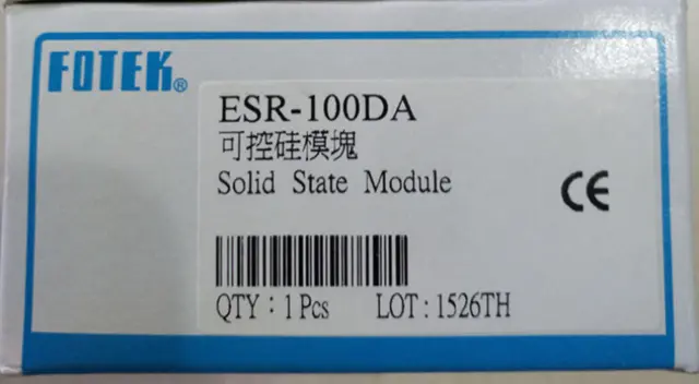 NEW FOTEK ESR-100DA Solid State Relays 24-380VAC