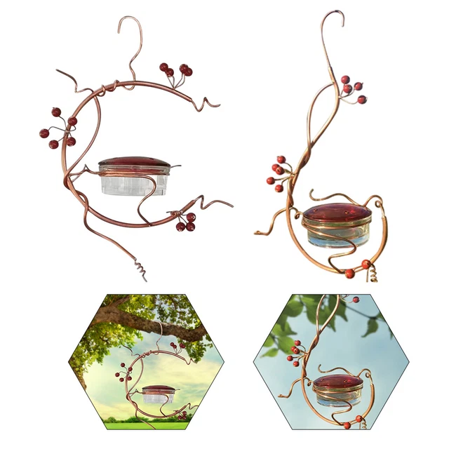 Mangeoire à Colibris Avec 4 Ports Patio Suspendus Fournitures Pour Oiseaux