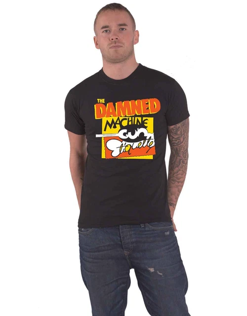 The Damned T Shirt Machine Gun Etiquette Band Logo new Official Unisex Black