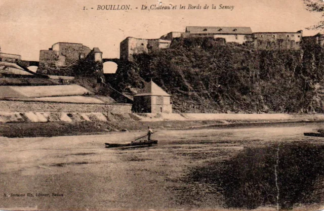 CPA -  BOUILLON - Le Château et les Bords de la Semoy