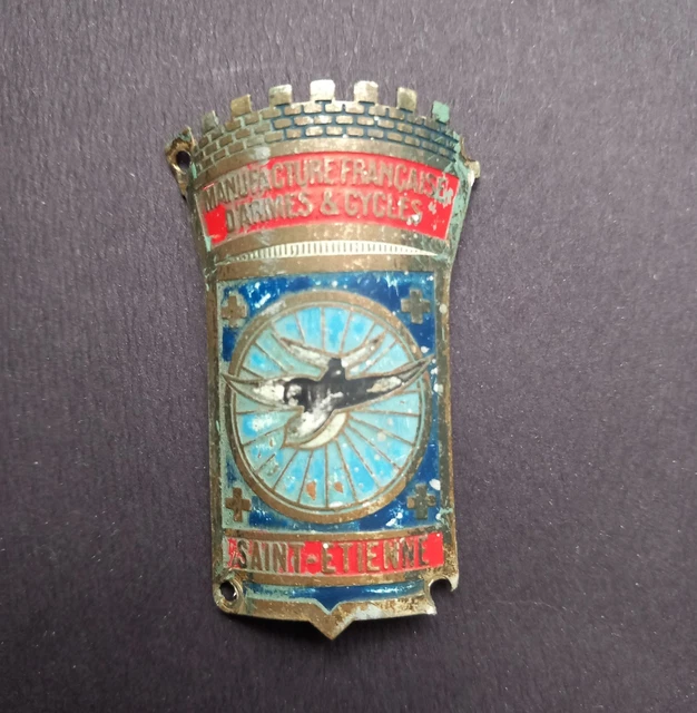 Ancienne Plaque De Vélo VBF Saint-Étienne - Aluminium - Années 50