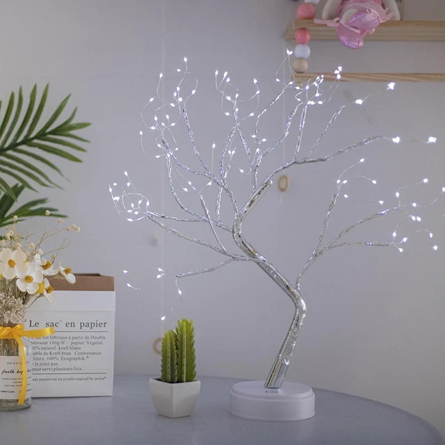 BEDROOM TABLETOP TREE Lamp LED Creative Tree Night Lamp for Living Room ...