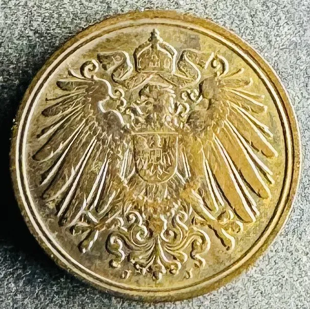 1 Pfennig 1908 J Deutches Reich Wilhelm II KM#10 K270124/0E