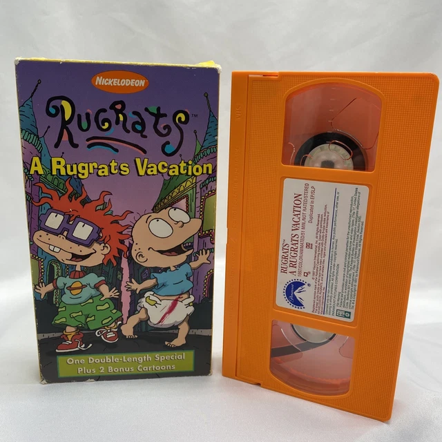 RUGRATS A RUGRATS Vacation (VHS) Nickelodeon Movie Orange Tape 90's