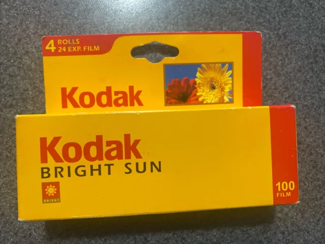 4 Rolls Kodak Bright Sun 100 35mm Film Color Print Film Expired 2003 NEW BOXED