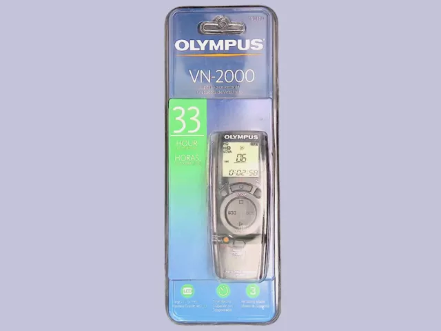 Olympus VN-2000 Handheld Digital Voice Recorder (64 MB 33 Hours) NEW sealed