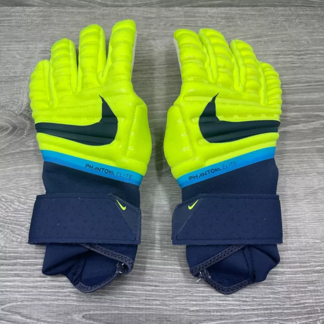 Nike Phantom Elite ACC Goalie Gloves Size 7 Volt White Blue CN6724-702 $130 New 3