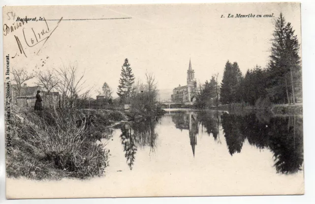 BACCARAT - Meurthe et Moselle - CPA 54 - la Meurthe en aval