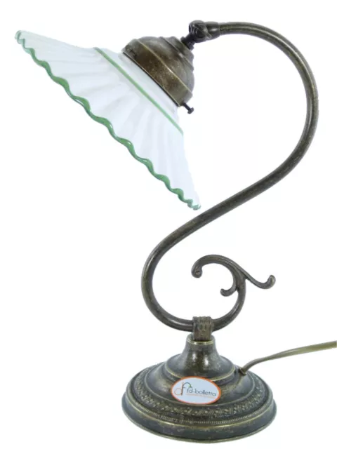 Lampada Messing Brüniert Tisch-, Schreibtisch, Leuchten Studio IN Jugendstil s40