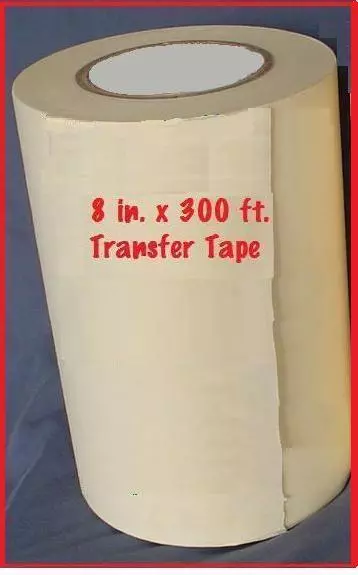 8" APPLICATION TRANSFER Paper TAPE 300 ft. roll for Vinyl Cutter PLOTTER FRESH *