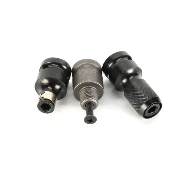 Professional Grade 3pc 1/2" Hex Socket Adapter Converter Set for Impact Wrench