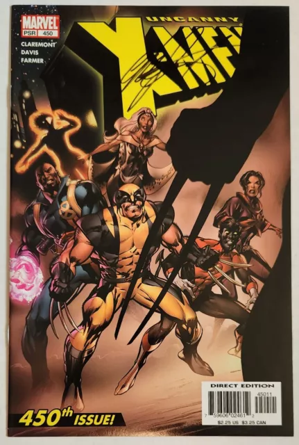 Uncanny X-Men #450 NM- 1st X-23 in title Signed By Chris Claremont Marvel 2004