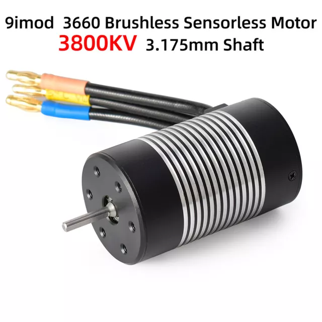 9imod 3660 Brushless Sensorless Motor 3800KV for WLtoys 104001 1/10 RC Car