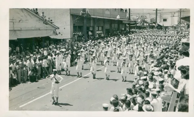 Sept 2 1945 WWII VJ DAY Parade, Honolulu Hawaii Photo #16 sailors