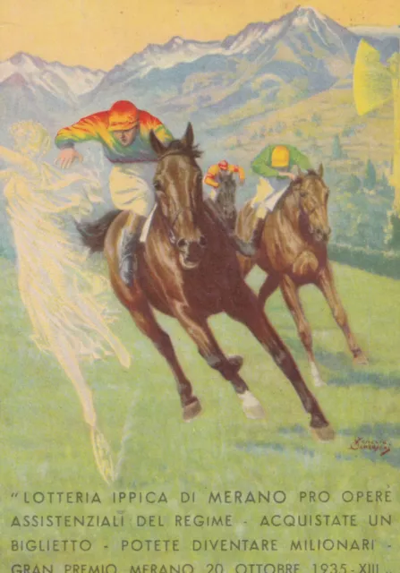 Bellissima Cartolina Lotteria Merano   1935 Viaggiata
