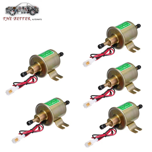 5 Packs 12V Electric Fuel Pump HEP-02A Universal Inline Low Pressure Gas Diesel