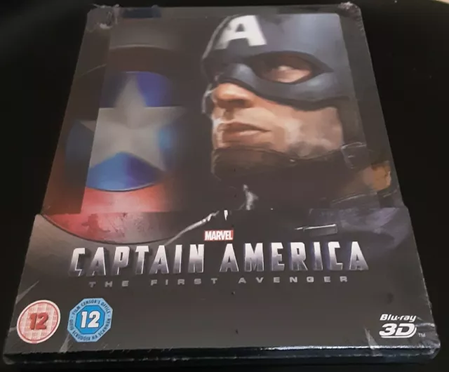 Captain America : The First Avenger Steelbook Lenticulaire Zavvi blu-ray 3D Neuf