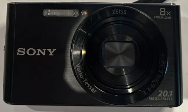 Sony DSC-W830 CyberShot Digitalkamera Schwarz 20.1 MP - Top Zustand