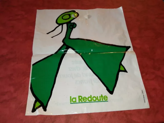 Ancien sac publicitaire en plastique catalogue de La Redoute années 90