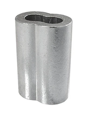 Loos Cableware Sl25p 10 Piece Zinc Plated Copper Crimping Sleeve Set For 5/32" D
