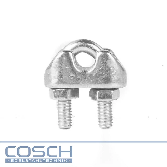 Serre-Câble Acier Inox V4A Calibre de Fil Ø 5,0 MM Tige de Boulon M5