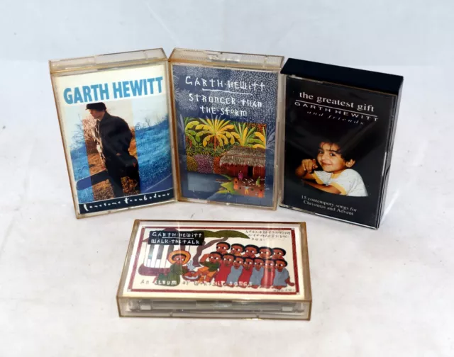 Garth Hewitt Vintage Cassette Tape x 4 Greatest Gift/Stronger Than The Storm etc