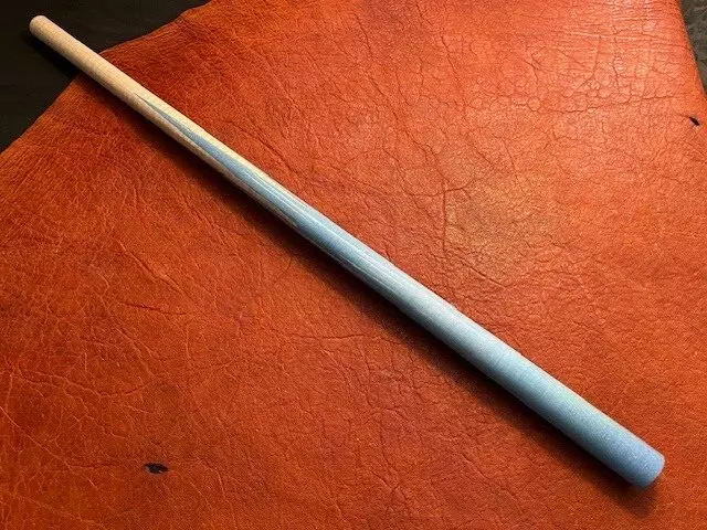 TNT Over Sized Full Splice Pool Cue Blank Stabilized Dyed Blue Maple into Maple
