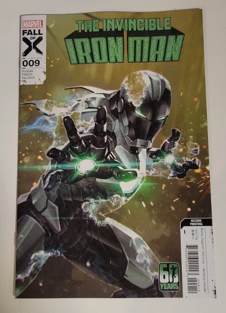 Invincible Iron Man #9 10/11/2023 Nm/Nm- Ngu 2Nd Printing Variant Marvel Comics