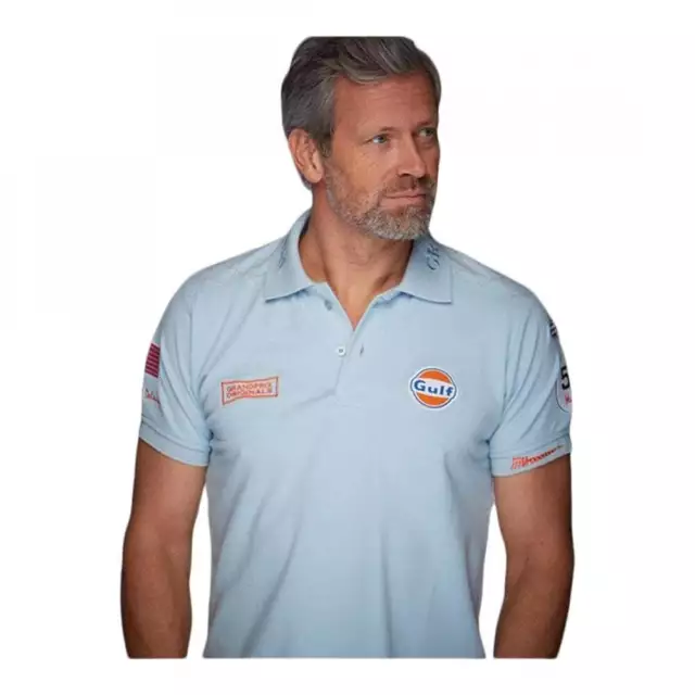 Grandprix Originals Michael Delaney Gulf Polo bleu