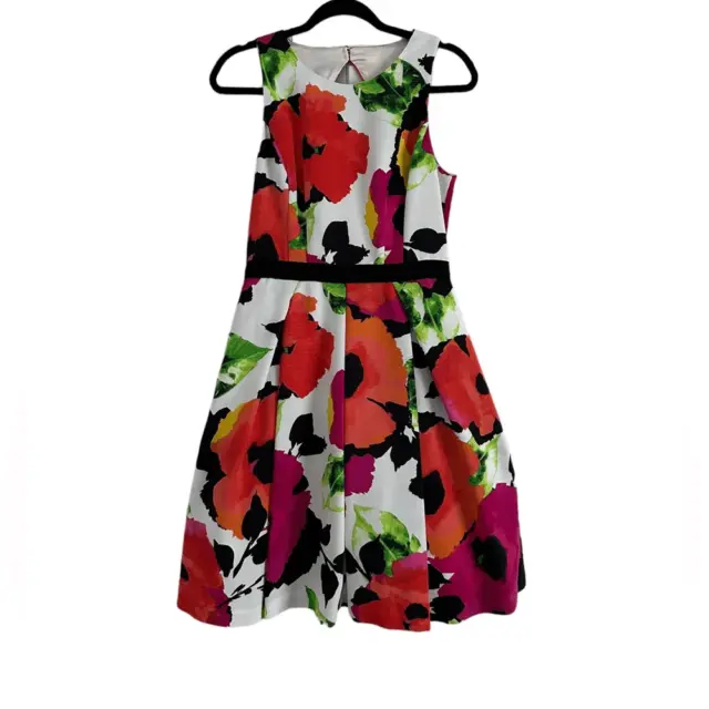 Eliza J Floral Fit and Flare Midi Dress| Size 6