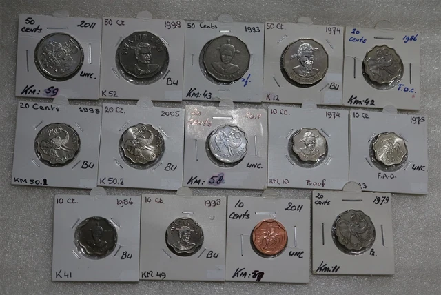 🧭 🇸🇿 Swaziland 14 Minors Coin Collection B49 #2451