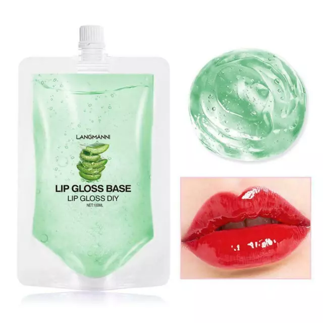 40ml Clear Lip Gloss Base Oil Non-Stick DIY Lipstick Raw Material Gel Lip  Gloss