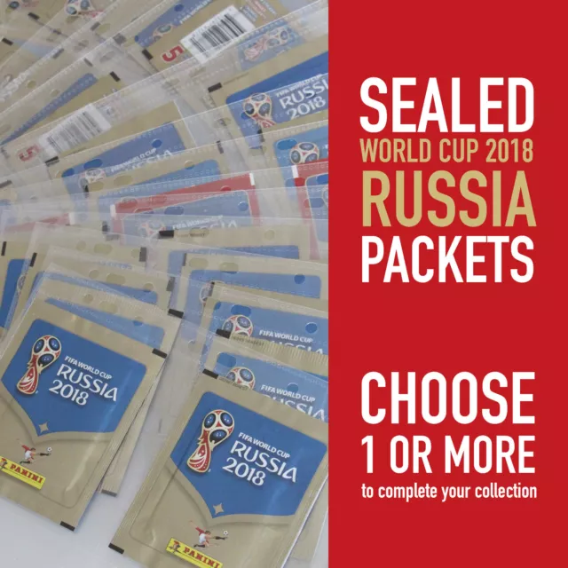 PANINI different sealed packets WORLD CUP 2018 RUSSIA WC 18 | choose your packet