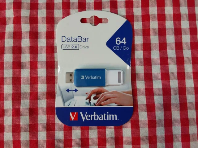 Verbatim 49455 Key Databar 64GB USB2 Blue