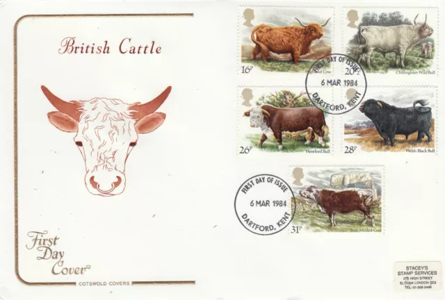 (93092) GB Cotswold FDC British Cattle Dartford 1984