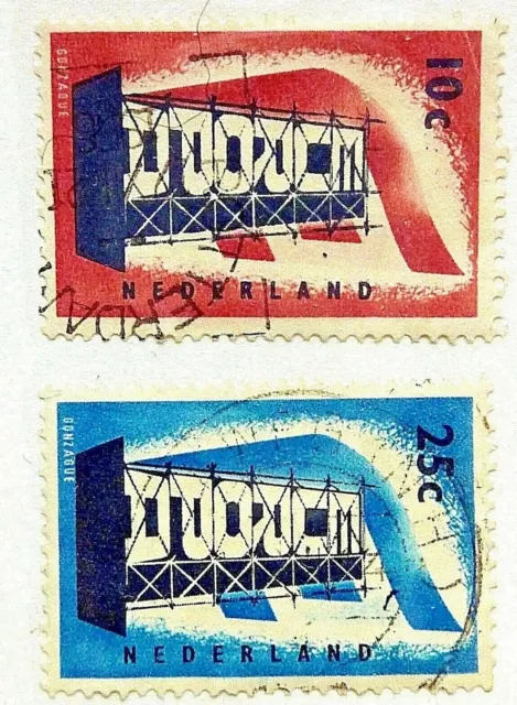 Netherlands  -  Sg  - 836 / 837  - 1956 Europa  - Fine Used