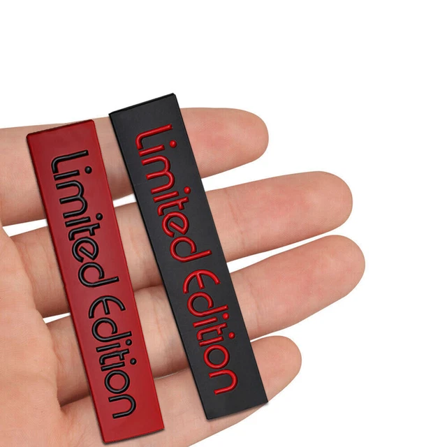 2PCS 3D Limited Edition Emblem Car Body Trunk Fender Tail Badge Sticker Decal