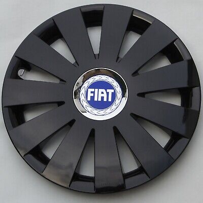 Black 16" wheel trims, Hub Caps to fit Fiat Punto,Doblo MK3,Scudo ( NOT DUCATO)