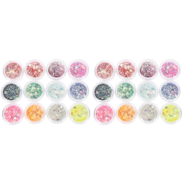 24 Cajas Body Glitter Gel Face Glitter - Lentelletes para Festival Halloween