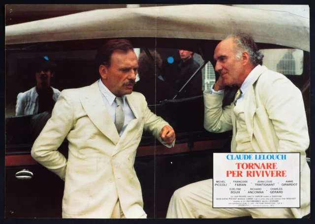 Fotobusta Retour Pour Revivre Jean Louis Trintignant Lelouch Petit R125
